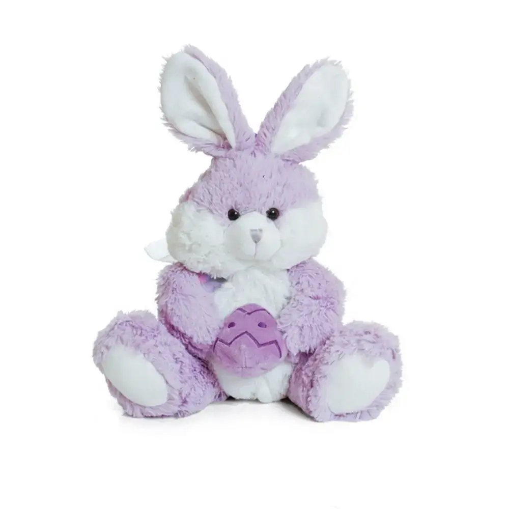 Coelho Pelucia Cromus Segurando Ovo Lilas