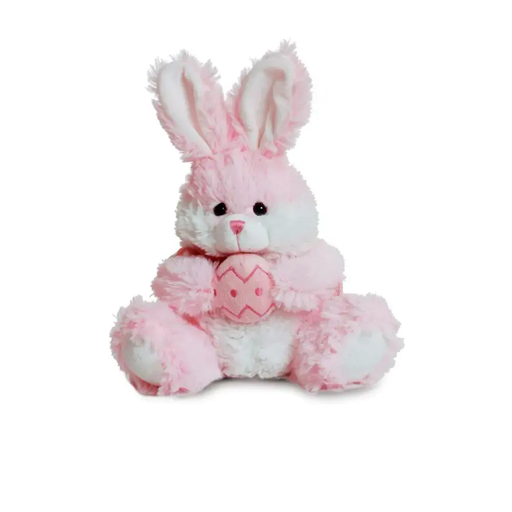 Coelho Pelucia Cromus Segurando Ovo Rosa P