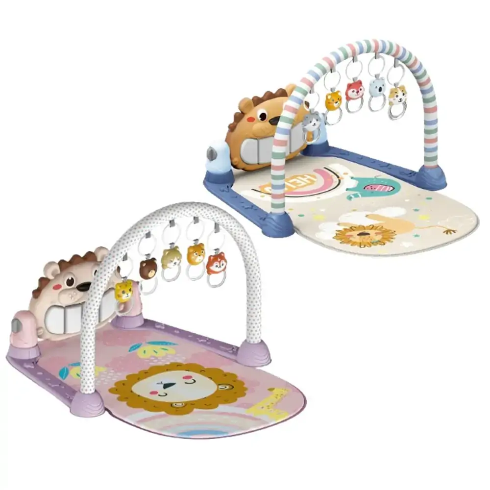 Tapete de Atividades Bebê Piano Musical Lion Maxi Baby - Rosa