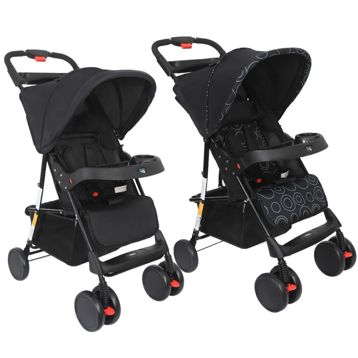 Carrinho de Bebê Passeio Allday Até 15kgs Maxi Baby - Preto