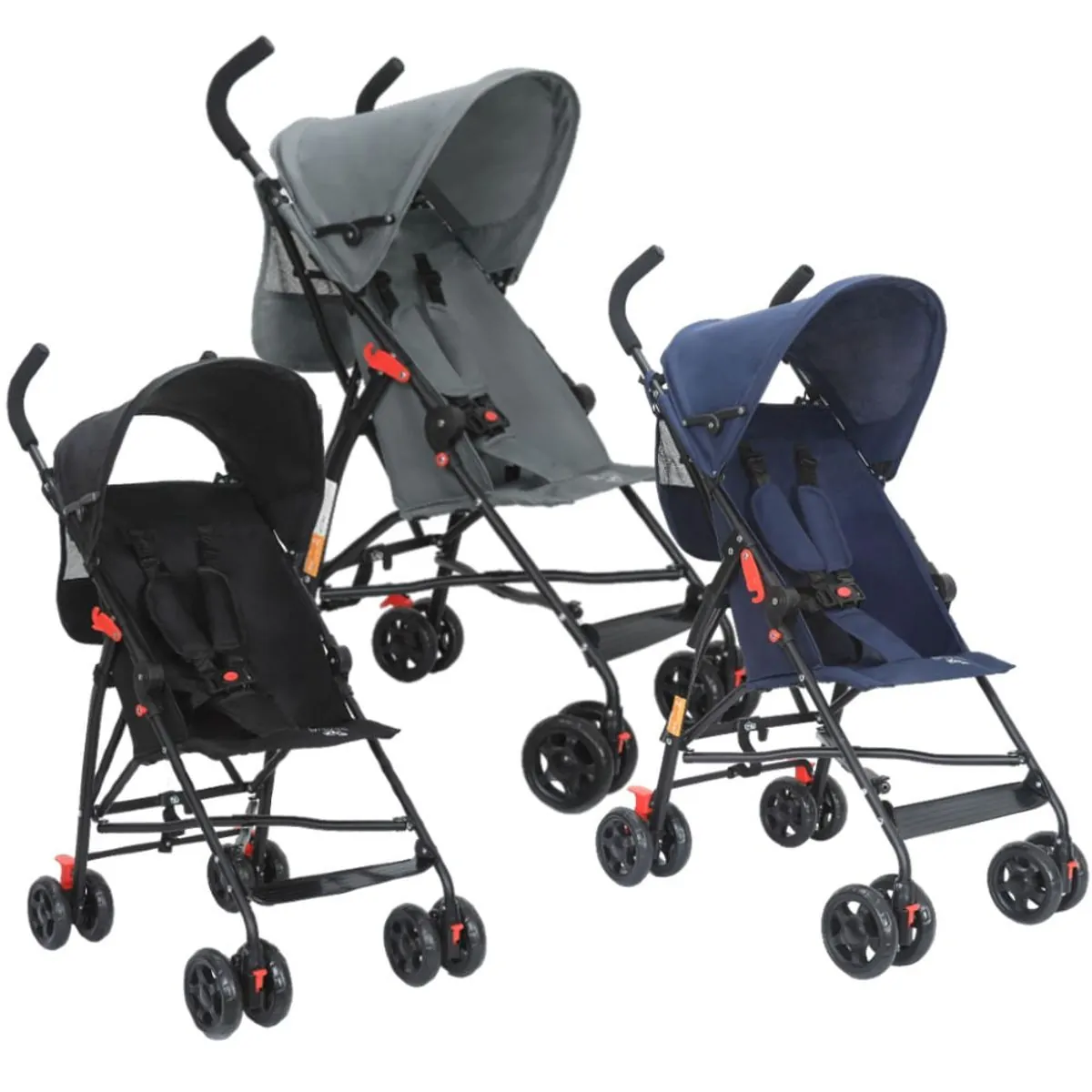 Carrinho de Bebê Passeio Guarda Chuva MOVEE Maxi Baby - Azul