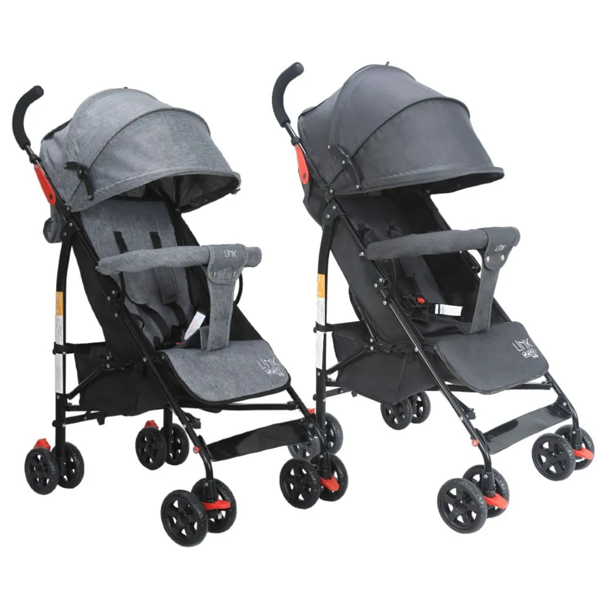 Carrinho de Bebê Guarda Chuva LINK Até 15kgs Maxi Baby - Cinza