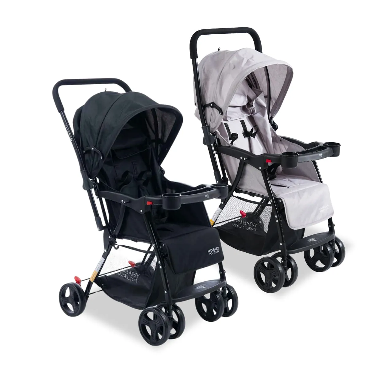Carrinho de Bebê Com Alça Reversível YouTurn Maxi Baby - Preto