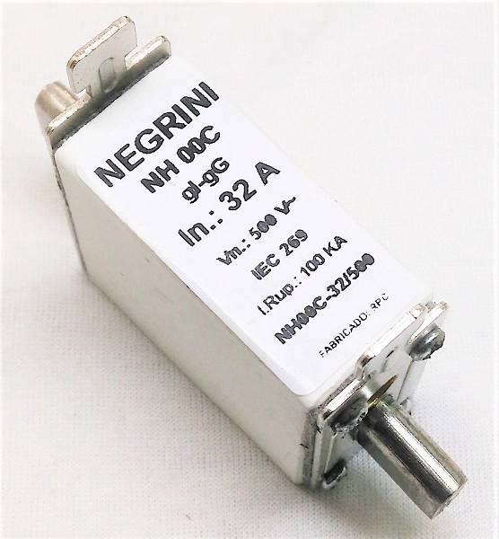 Fusível Nh-00c Gl/gg 100ka 500vca 32a
