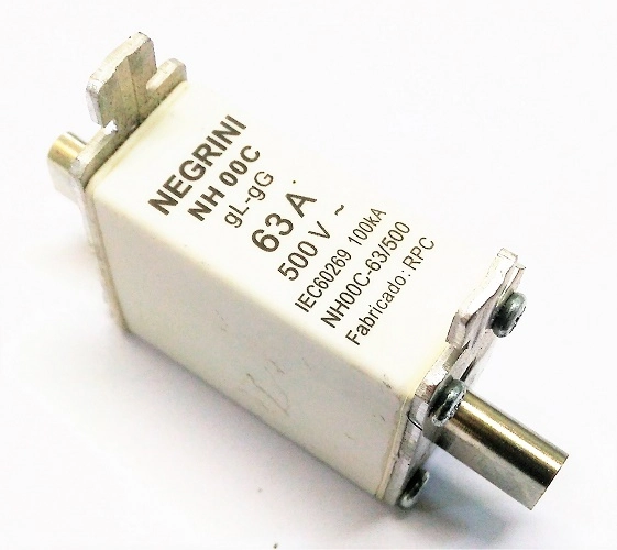 Fusível Nh-00c Gl/gg 100ka 500vca 63a