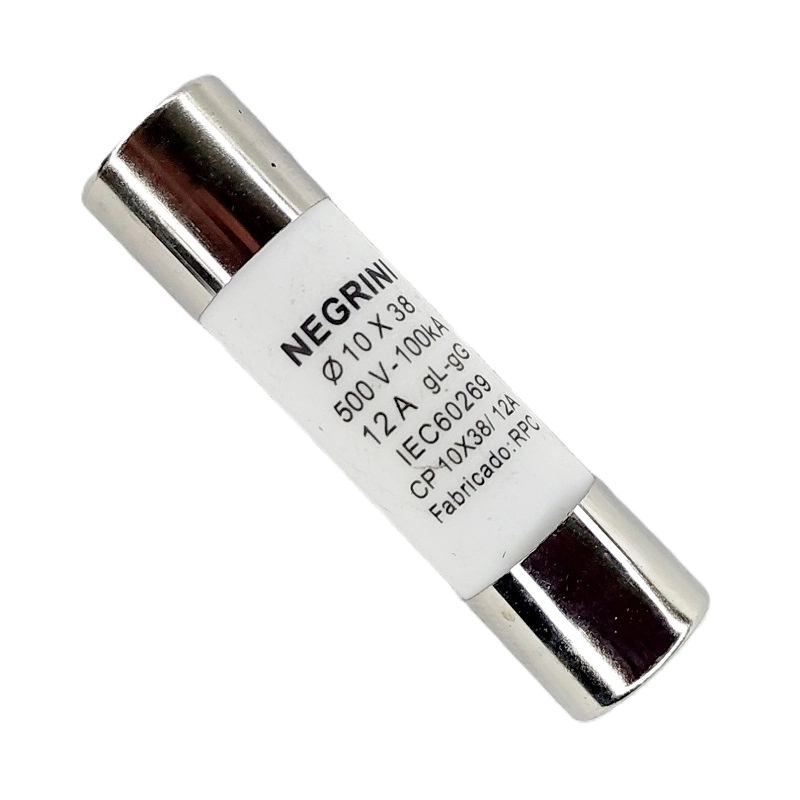 Fusível Cartucho Porcelana 10x38 Mm Gl/gg 500vac 12a 10 Peças