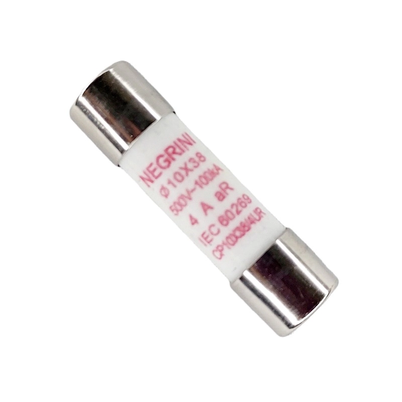 Fusível Cartucho Porcelana 10x38 Mm Ultra Rápido 500vac 4a 10 Peças
