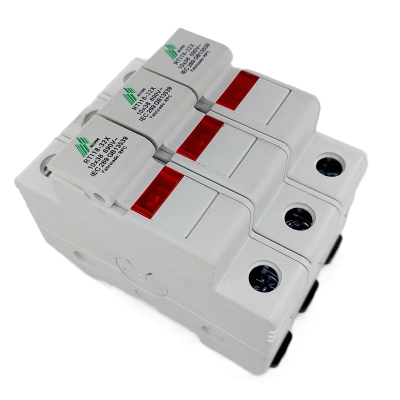 Seccionadora Porta Fusível 10x38mm 690vca Tripolar