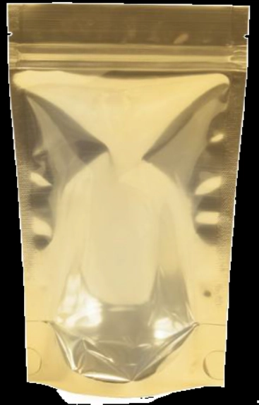 Saco Zipado Ouro C/incolor 12x16 Pt C/10 Un