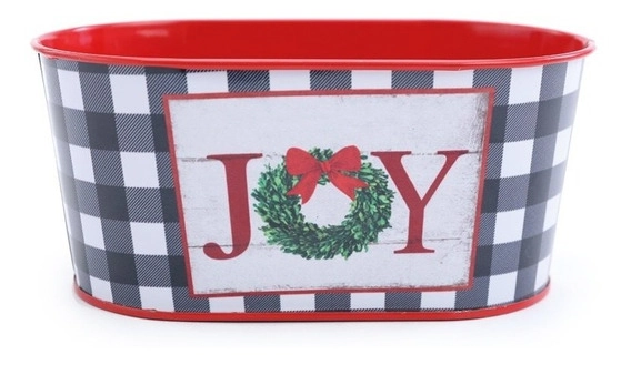 Cachepot Metal Xadrez Joy G 113776 Cromus