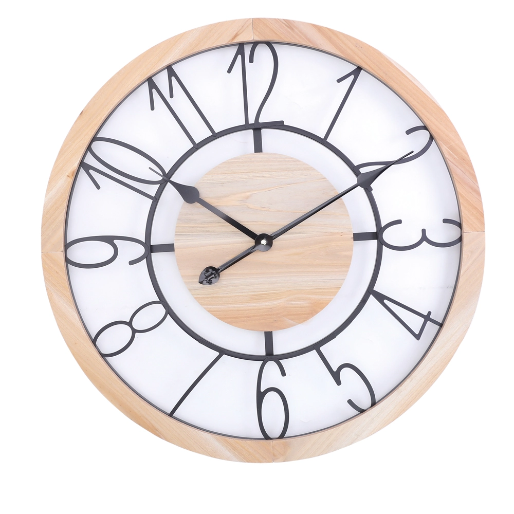 Relogio Parede Numerico Pto 60cm 1115398 Cromus