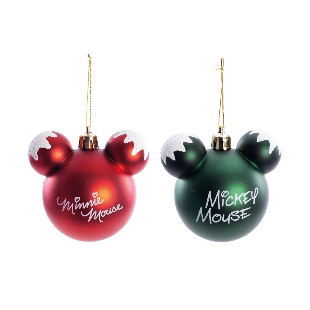 Bola Mickey Minnie Sort Vrm Vrd Bco 8cm 4un 1108572 Cromus
