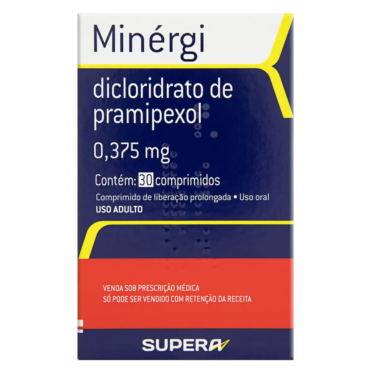 Minérgi 0,375mg Supera Caixa 30 Comprimidos