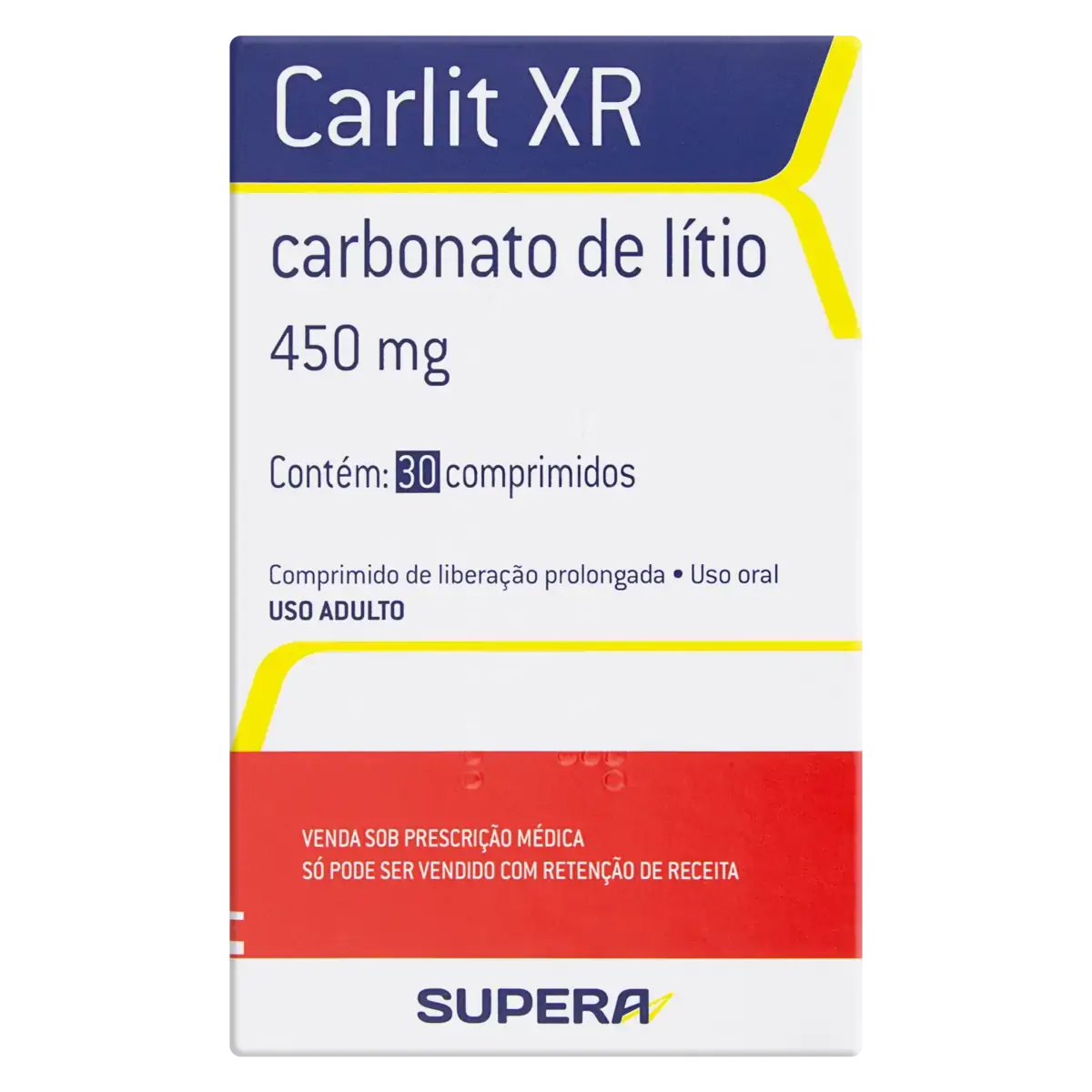 Carlit Xr 450mg Supera Caixa 30 Comprimidos