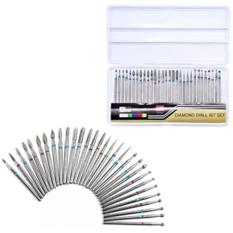 Kit 30 Brocas Diamantadas Profissionais Usada Em Unhas Natur