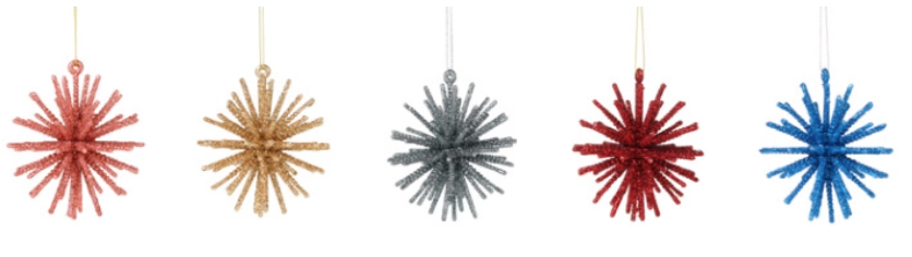 Pendente Estrela Mandala Glitter Sort 8.5cm Wf1087 Rio Master