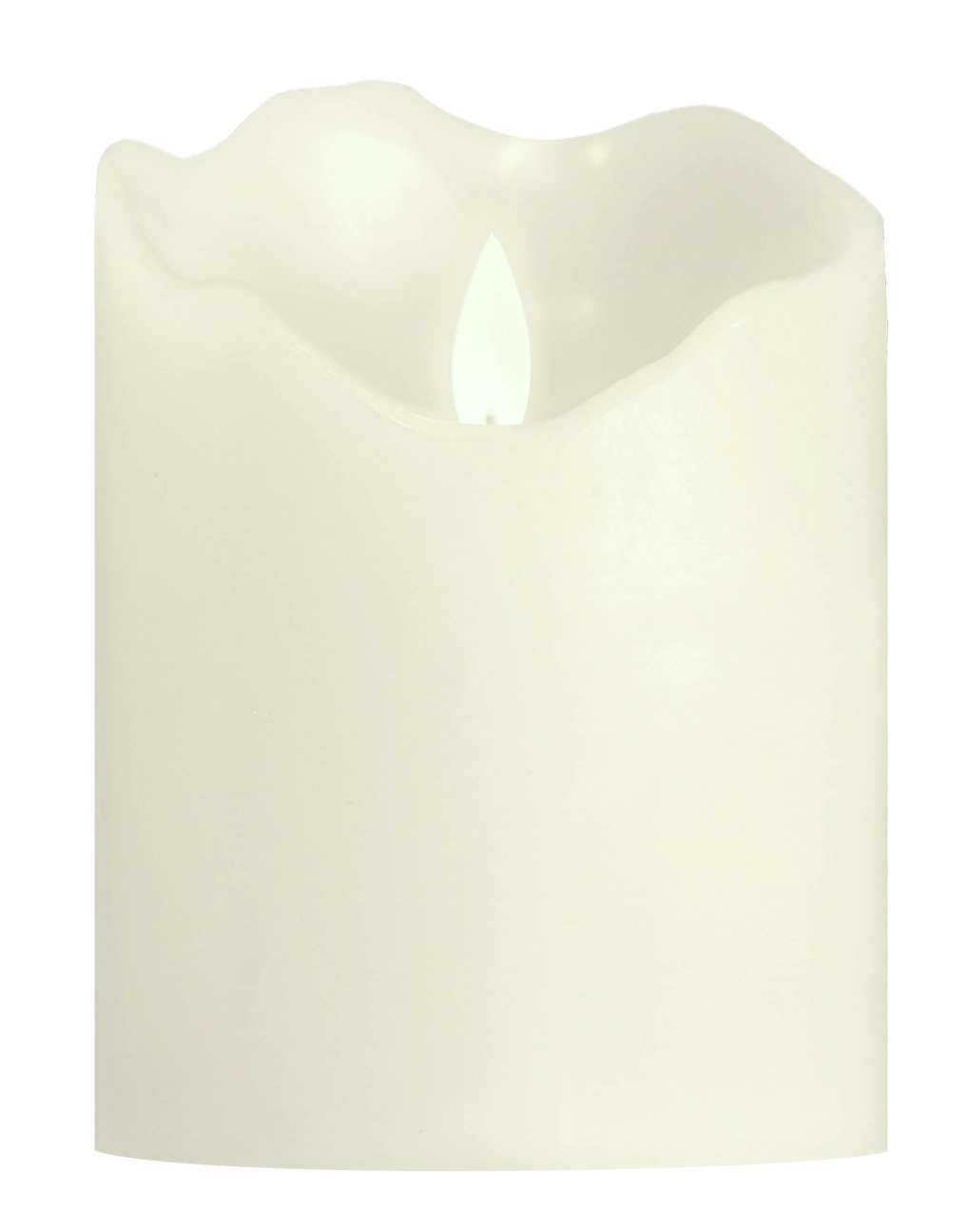 Enfeite Vela Parafina C/ Led Brq 7,5cm X 7,5cm X 10cm 3 Pi Yjv9722 Importado