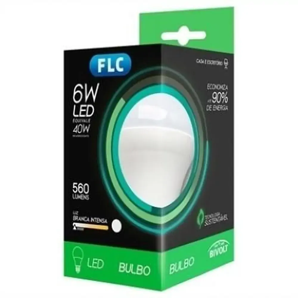 Lampada A65 Led 6w 6500k Biv