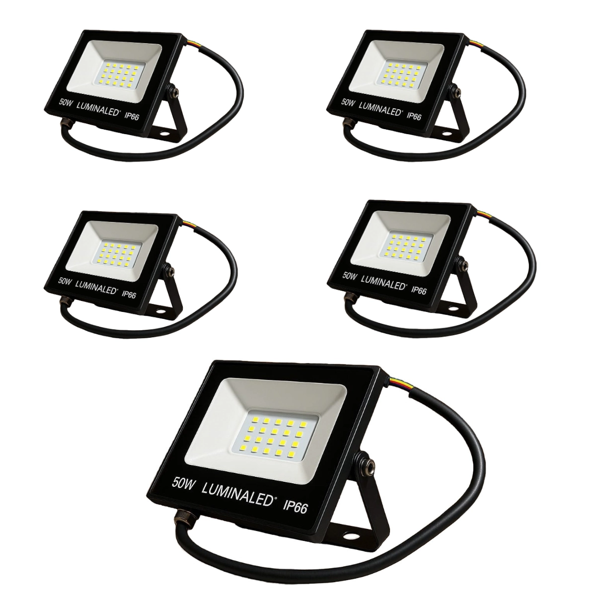Refletor Led 50w Branco Frio Variações:kit 5