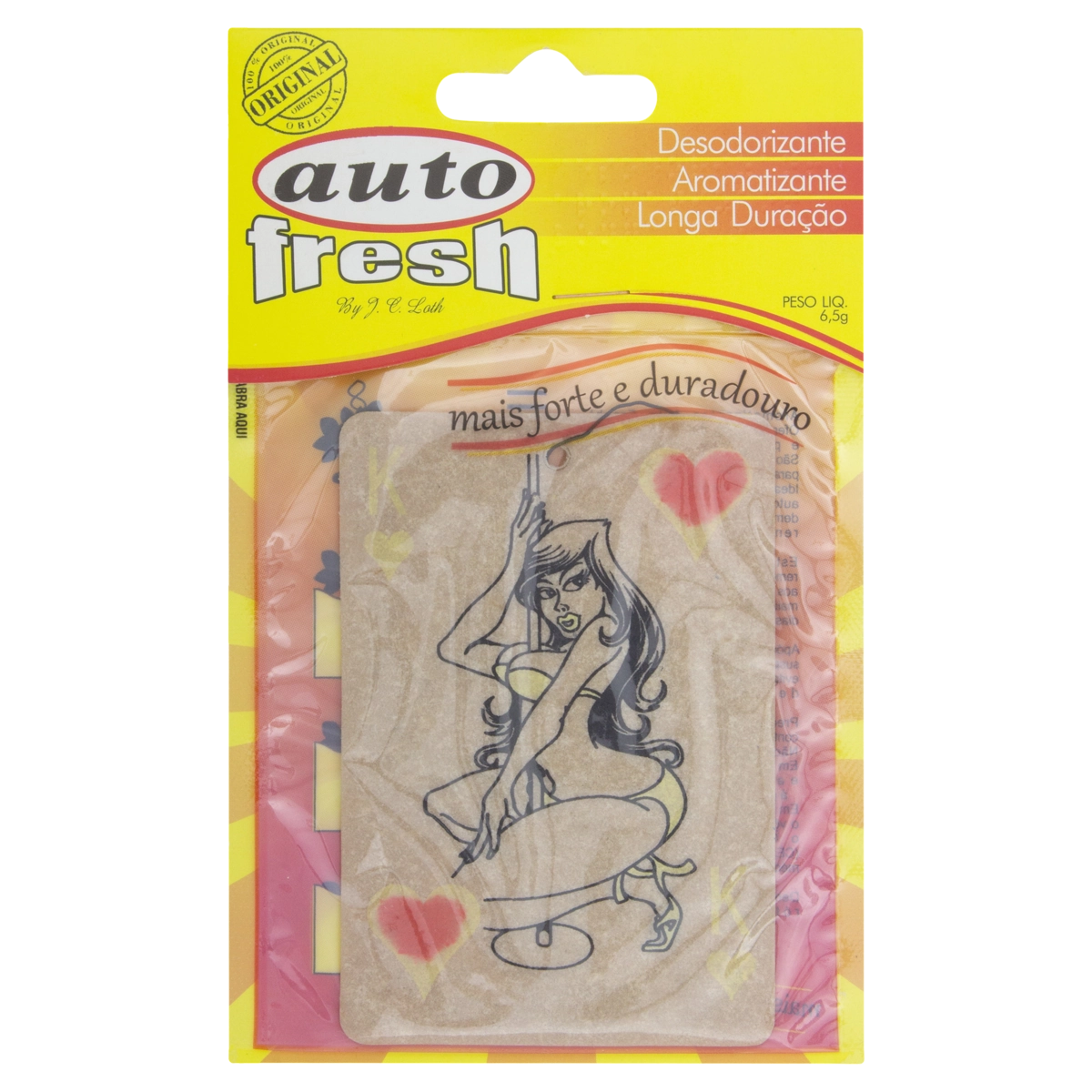 Aromatizante Baralho 1440 Auto Fresh Pacote 6,5g