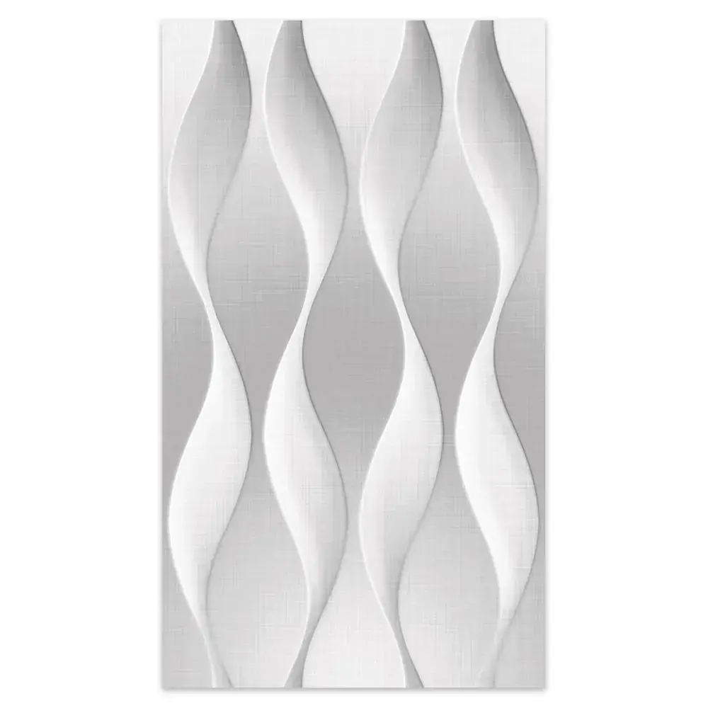 Revestimento Relevo Brilhante Borda Bold Avila Cinza 34x60cm