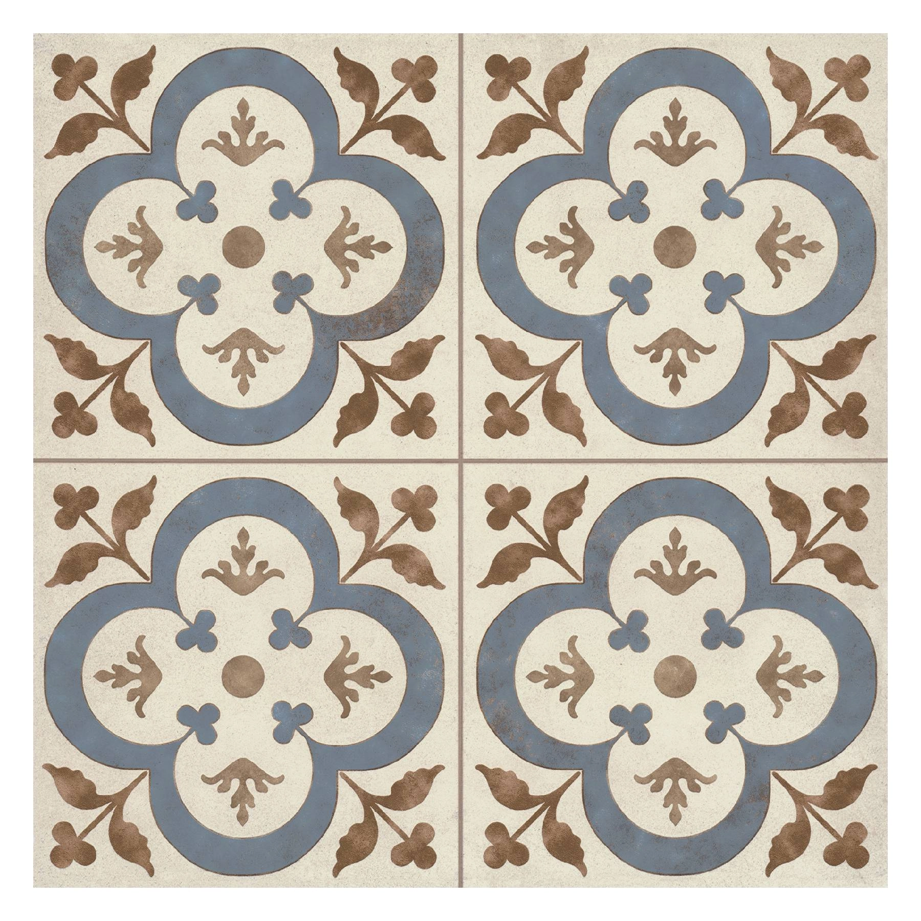 Piso Cerâmico Decorado Acetinado Borda Reta Interno 66x66cm Coimbra Formigres Premium