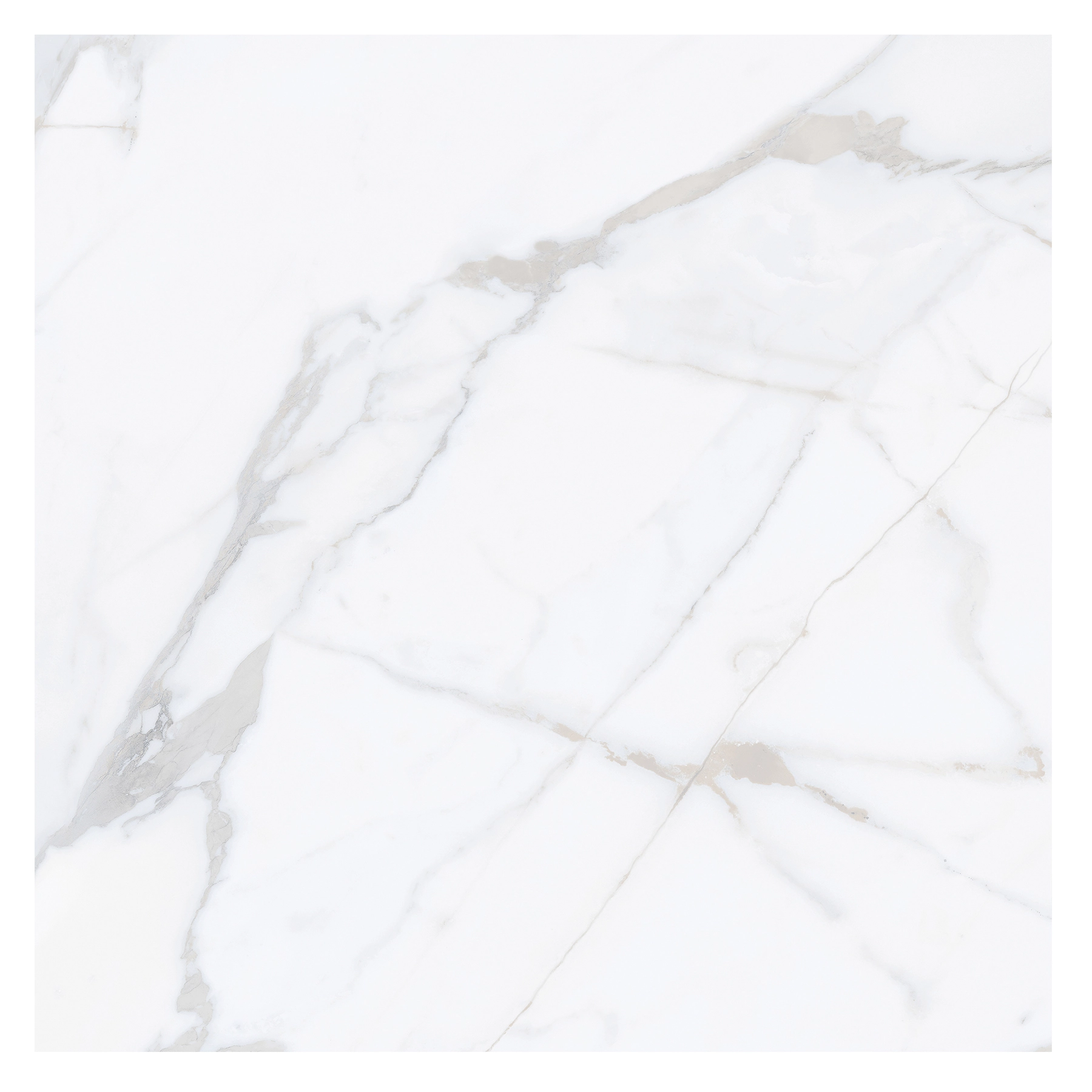 Piso Cerâmico Marmorizado Brilhante Borda Reta Interno 60x60cm Finalle Formigres