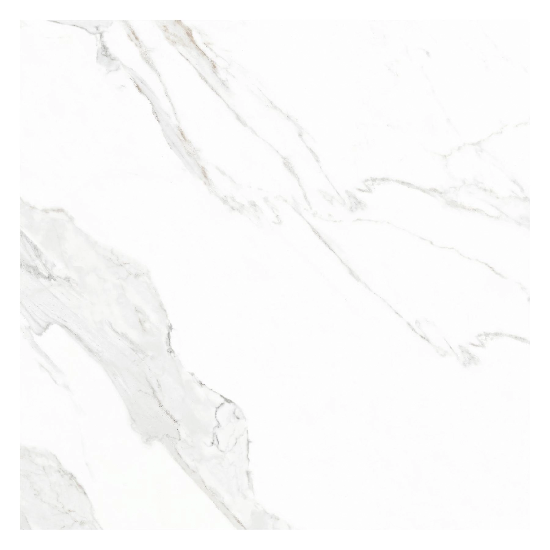 Piso Cerâmico Marmorizado Polido Borda Reta Interno 81x81cm Place Formigres