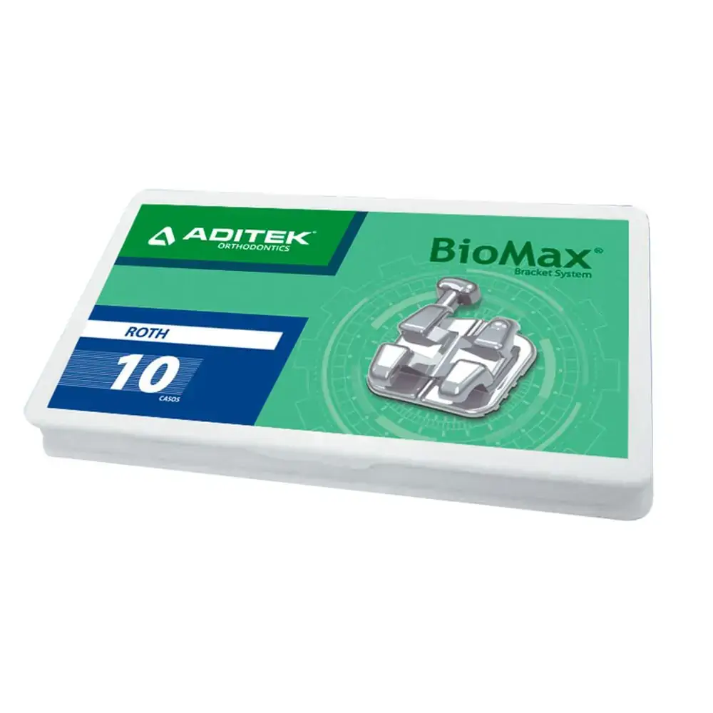 05.04.0300 Kit 5x5 Biomax .022 Roth C/Gancho 3,4,5 Com 10 casos - Aditek