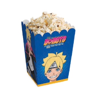 Caixa P/pipoca Boruto 5,5x5,5x9cm C/10 Cromus