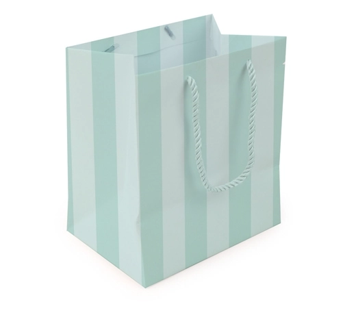 Sacola Premium P/doces Verde Agua 22x20x14cm Un Cromus