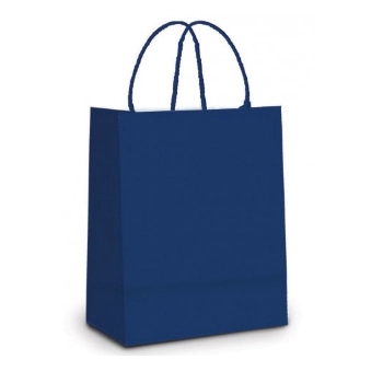 Sacola Papel 32x26,5x13 Azul Mar Cromus