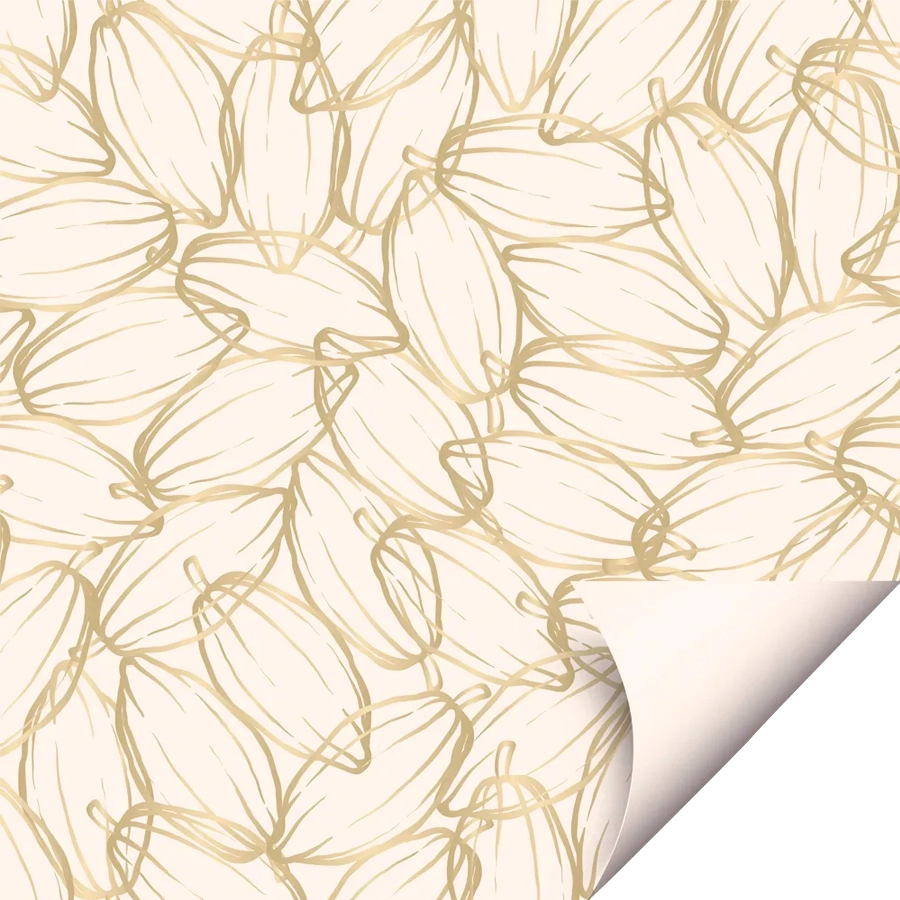Folha Pascoa Double Face Chocolux Marfim 69x89cm 10un 77000640 Cromus