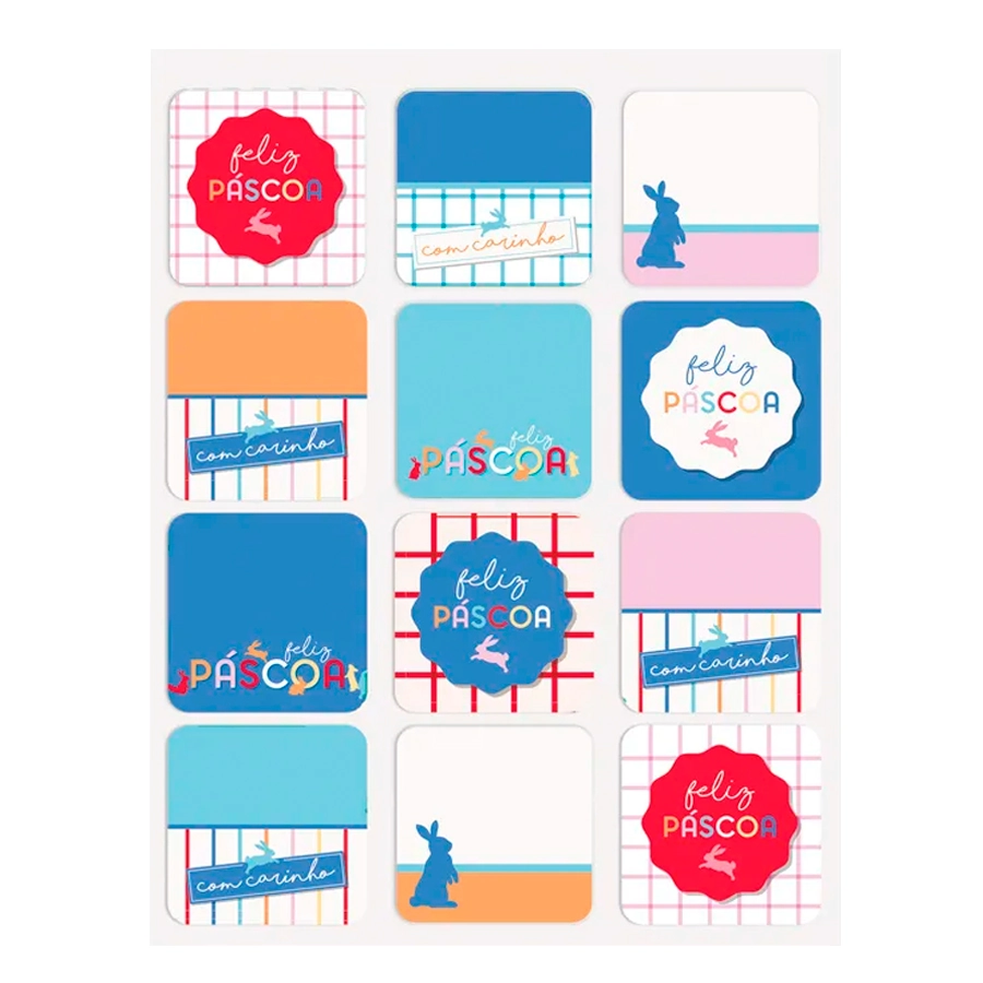 Cartela Adesiva Feelings 14x19cm 12un 18100184 Cromus