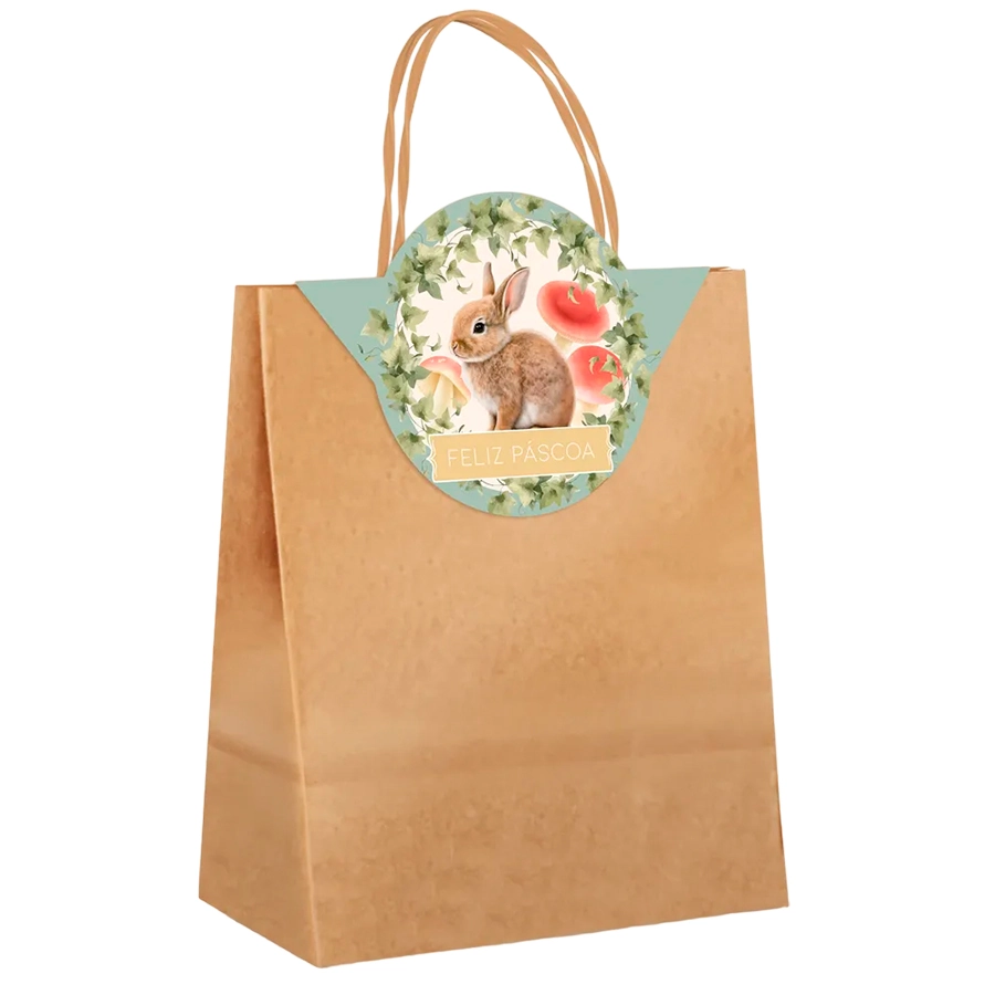 Sacola Papel 26x19.5x9,5cm C/fecha Breeze 14001722 Cromus