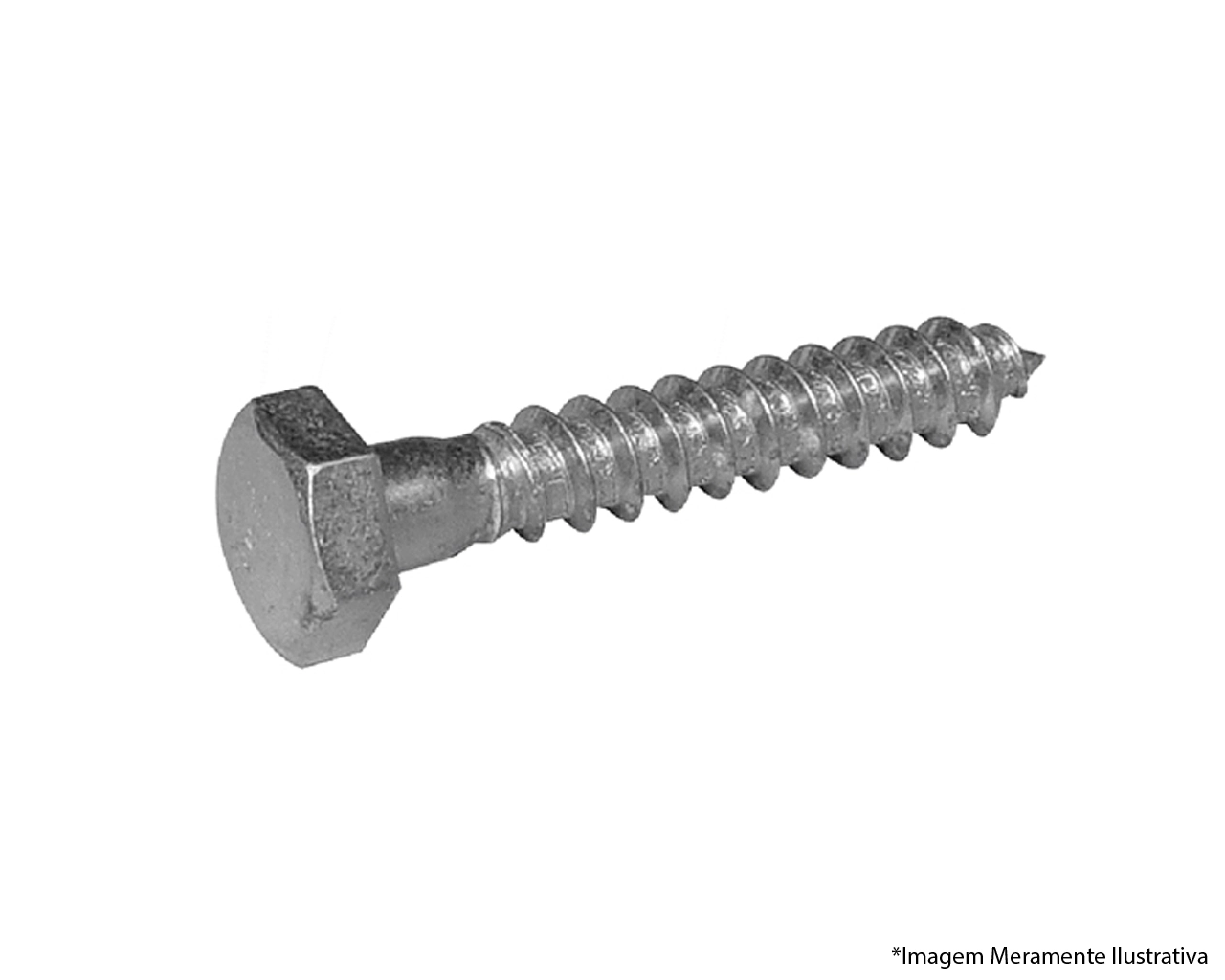 Parafuso Sext Rosca Soberba B 3/16"x50