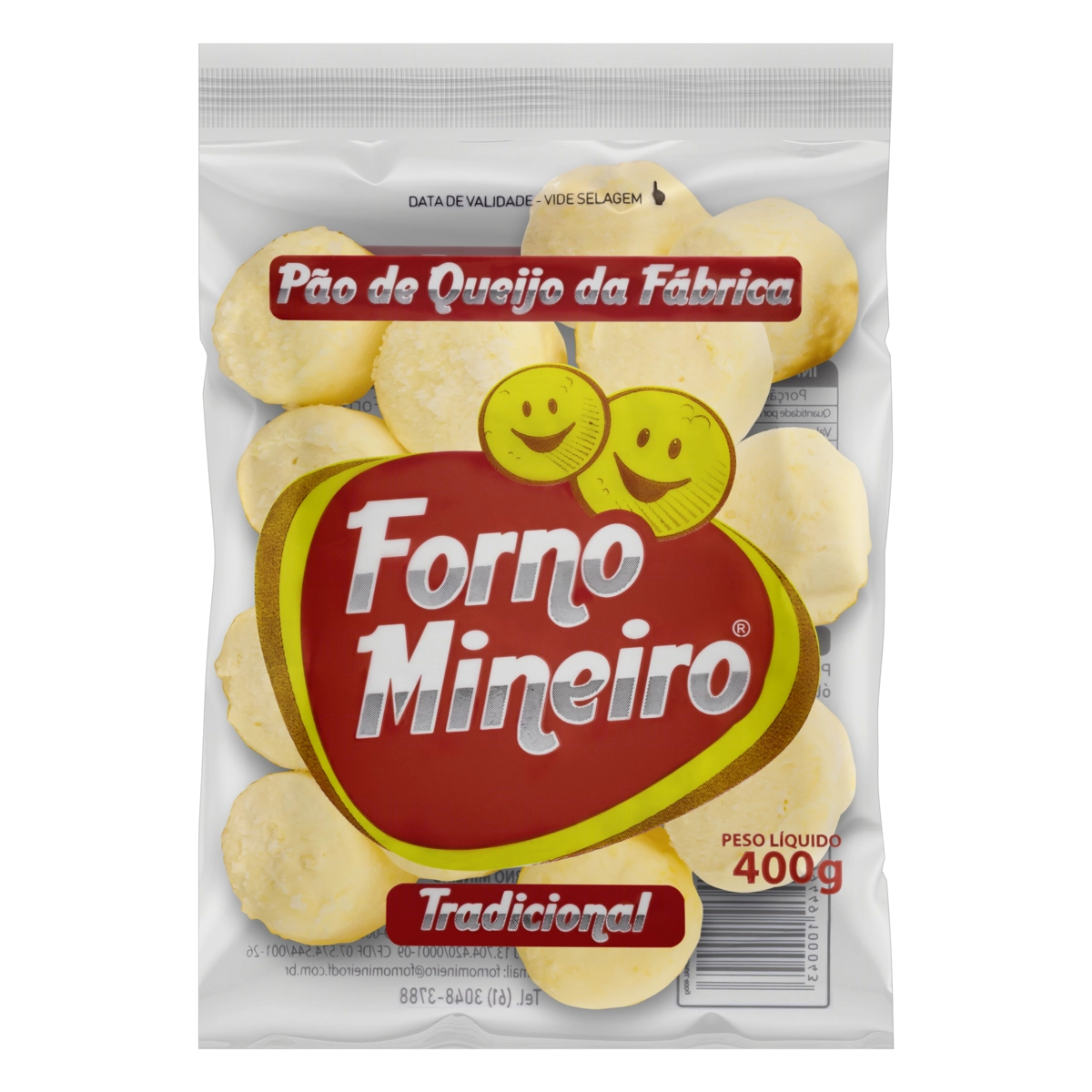 Pão De Queijo Congelado Tradicional Forno Mineiro Pacote 400g