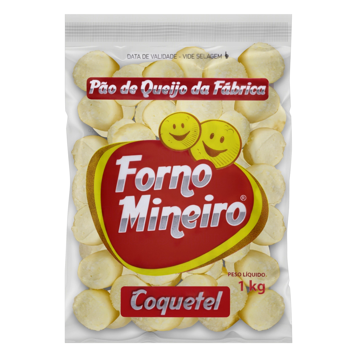 Pão De Queijo Congelado Coquetel Forno Mineiro Pacote 1kg