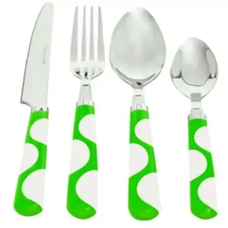 Lol Inox E Plástico Verde 24 Peças