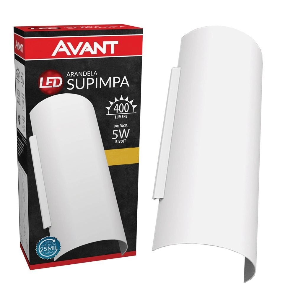Arandela supimpa 5w branco quente AVANT