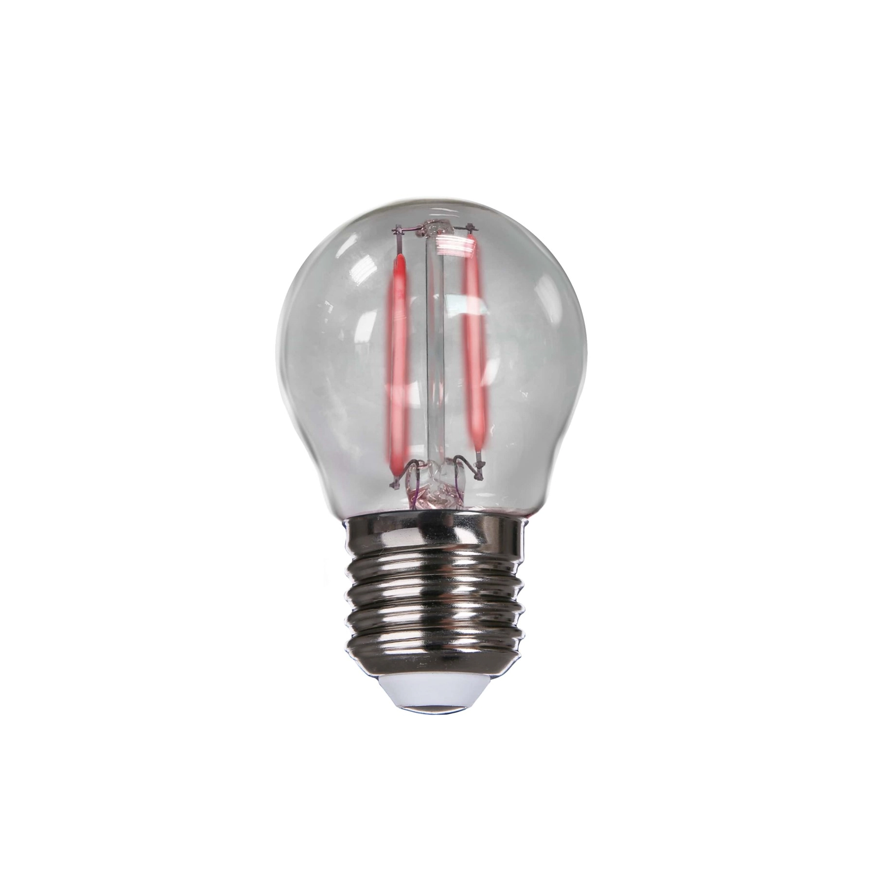 Lâmpada de LED Filamento Bolinha 2W Luz Vermelha Bivolt Avant Iluminação