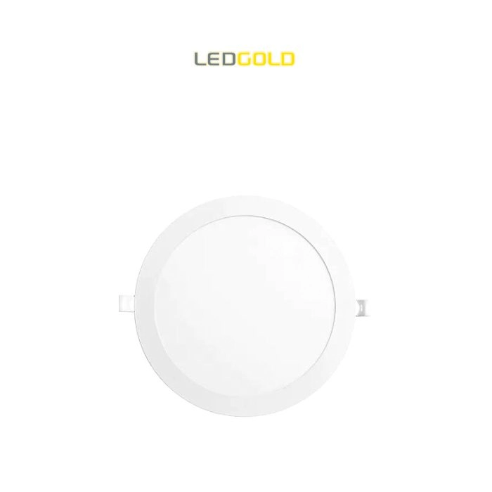 Painel Led Slim Embutir Redondo 12w Av 17ø Bivolt Aluminio Branco Neutra U