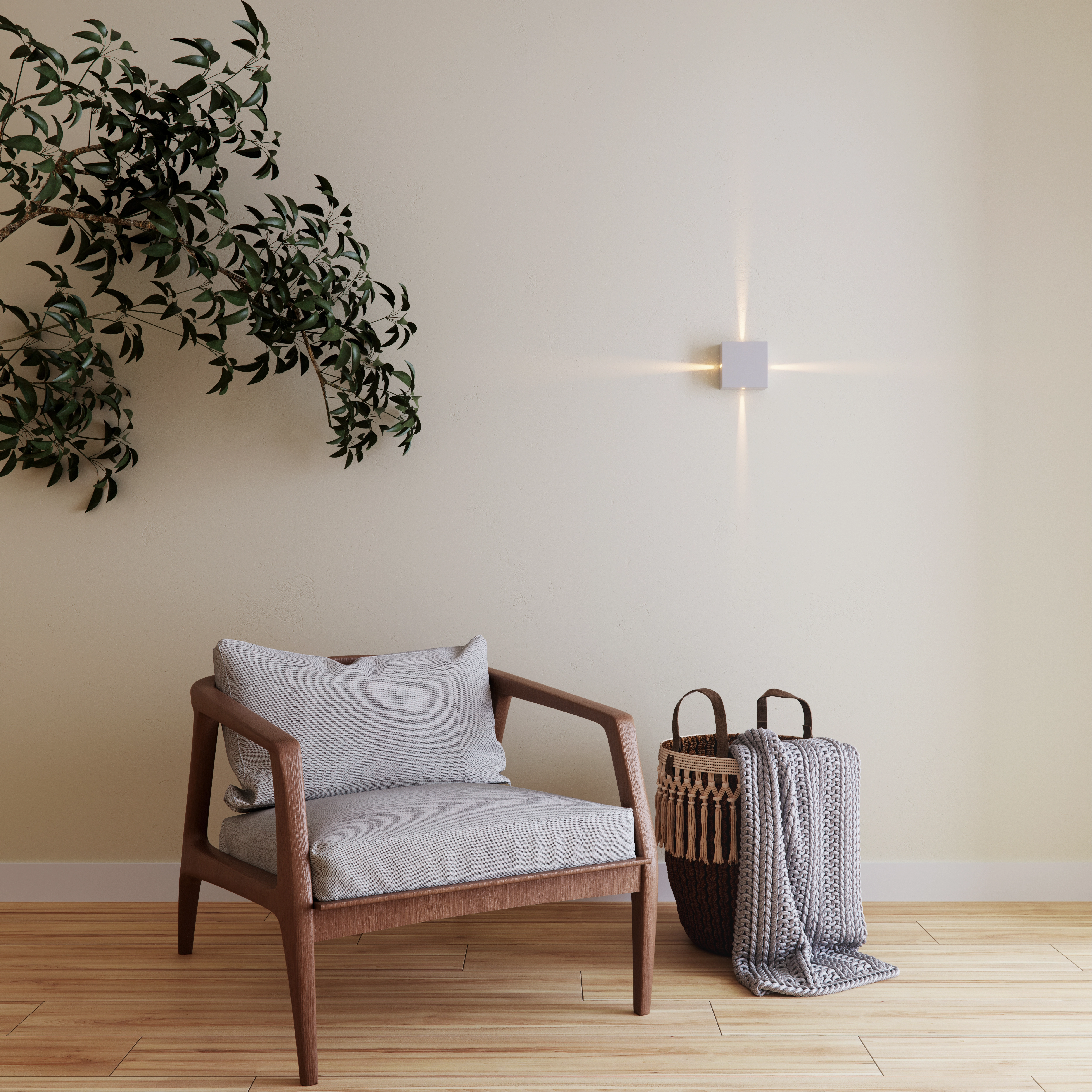 Arandela LED Externa Bivolt Branca IP65 Avant Iluminação
