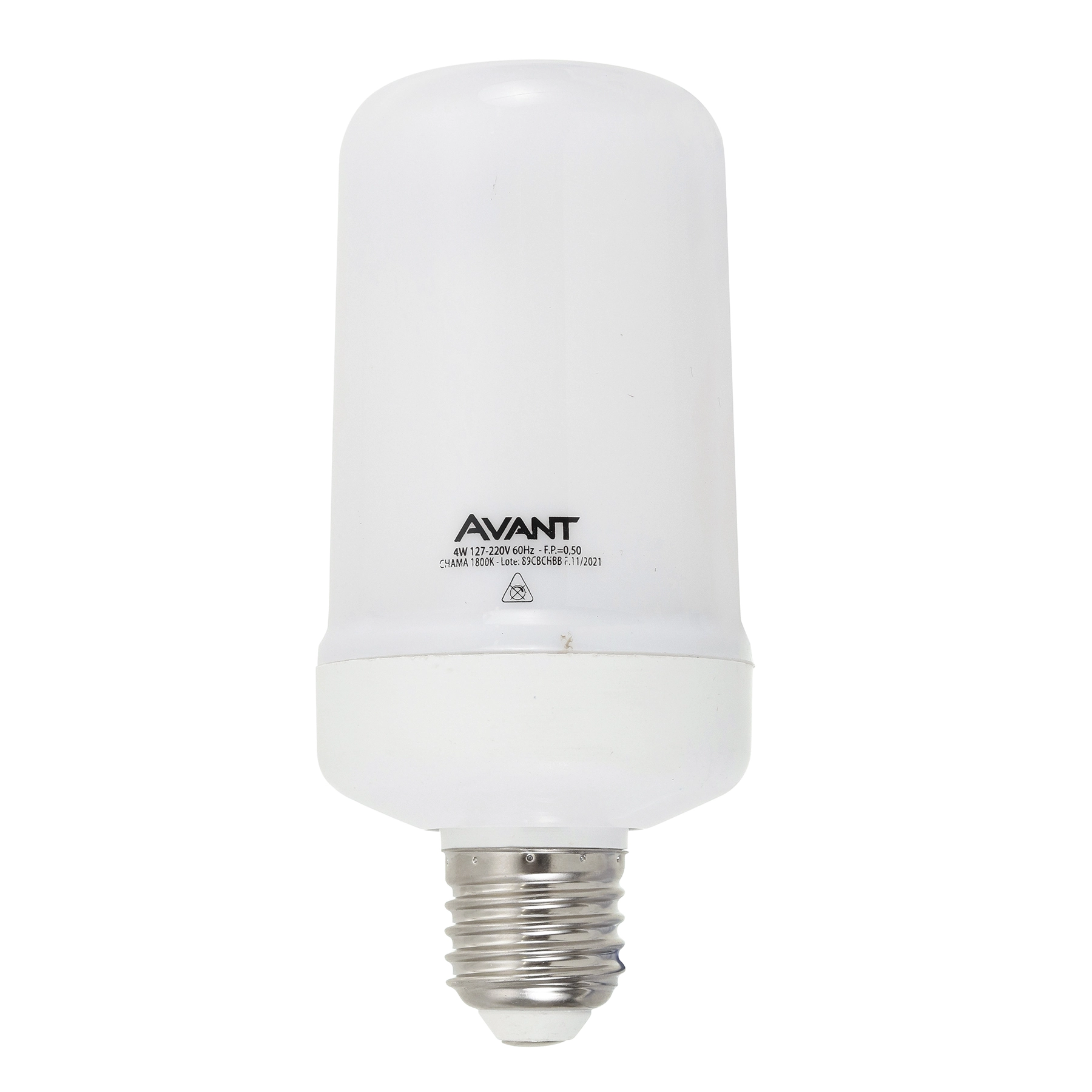 Lâmpada de LED E27 Bulbo 4W 180lm Luz Amarela Bivolt Avant Iluminação