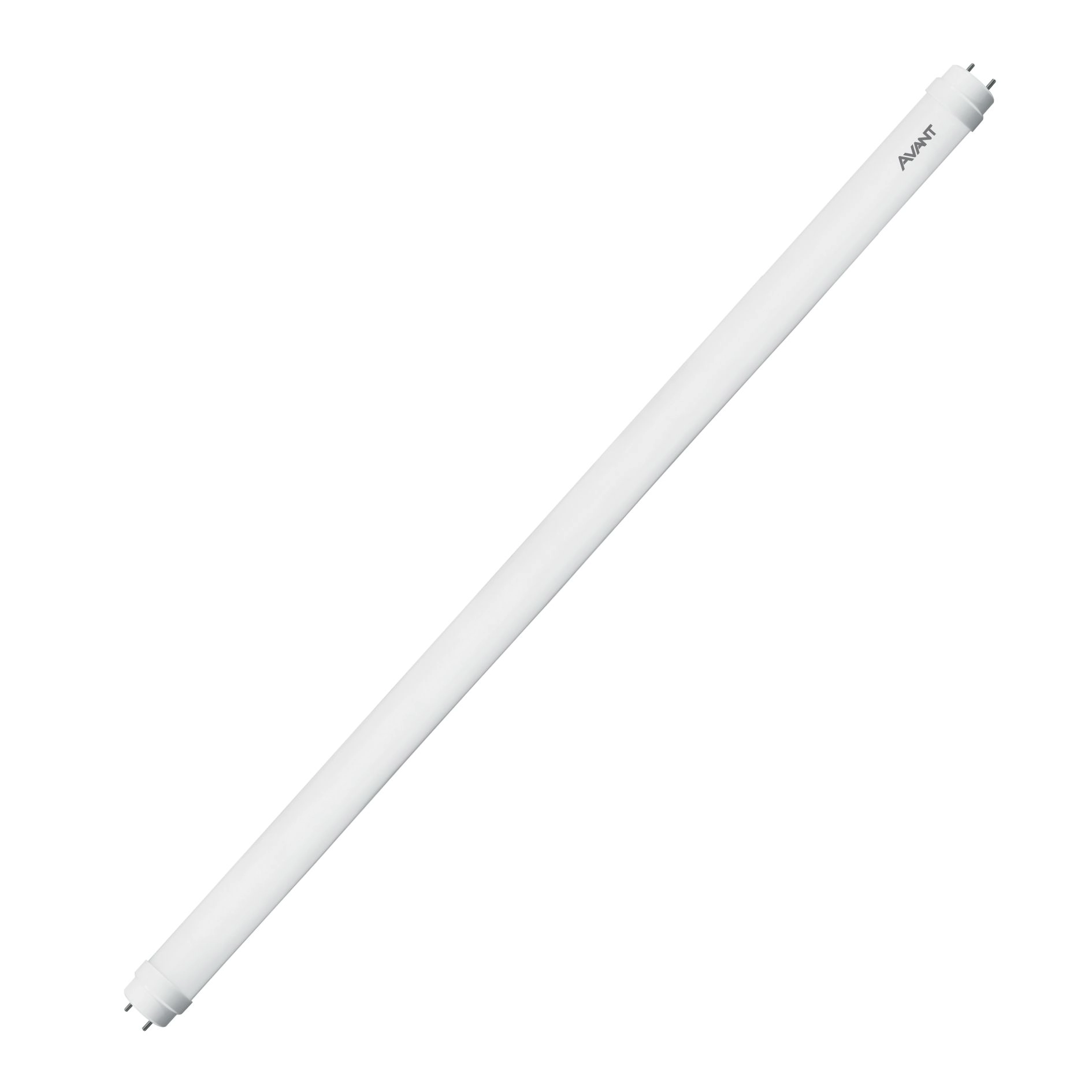 Lampada Tubular T8 120cm G13 Com Ligação De 1 Lado 18w Av Serie: Br1850-b Bivolt Vidro Branco Quente U