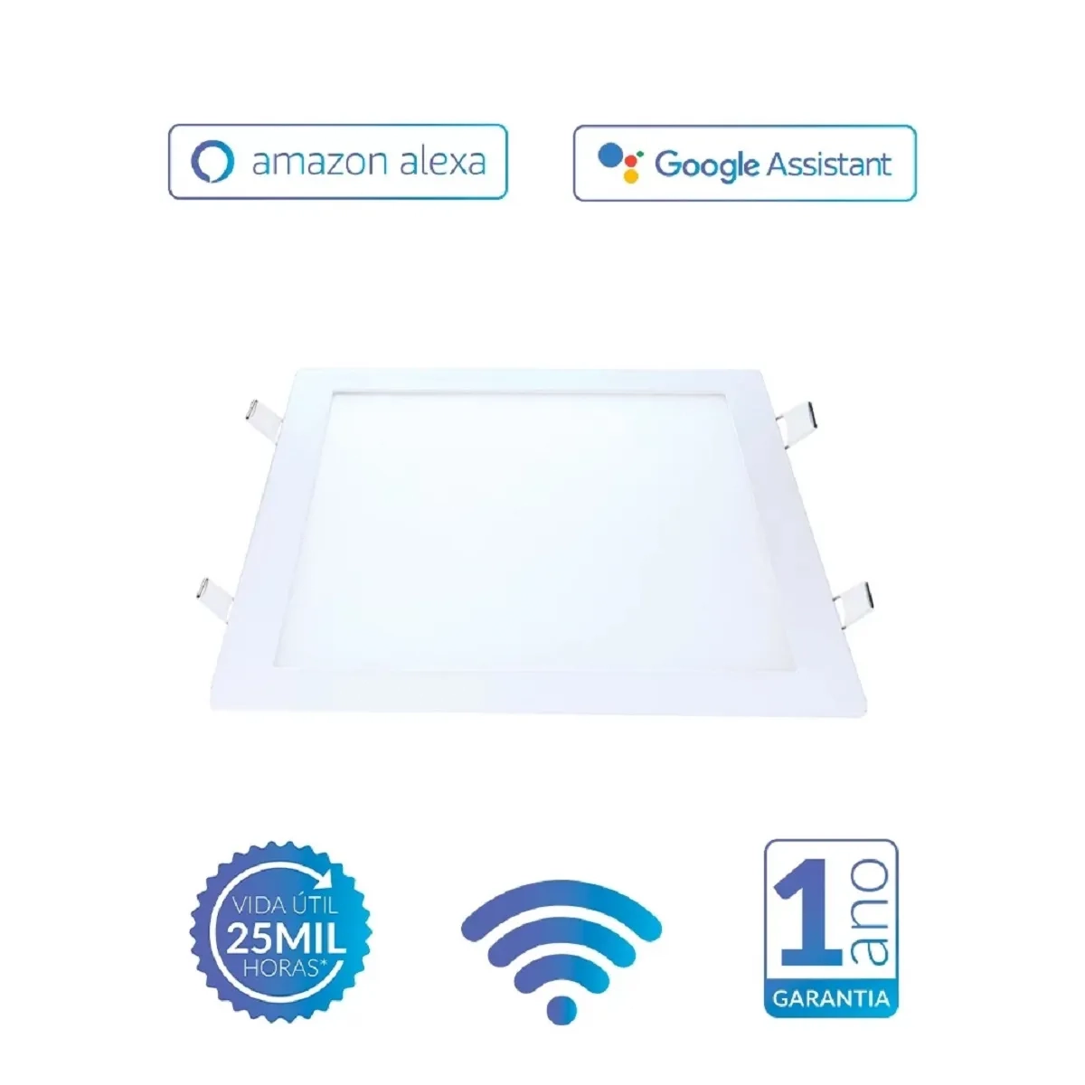 Painel Led Neo Embutir Quadrado 24w 2700k~6500k Bivolt Avant