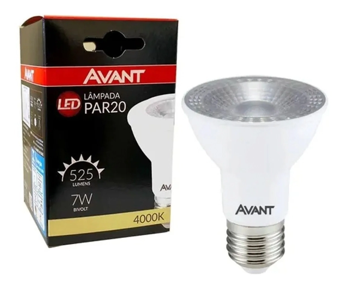 Lampada Led Par 20 7w Branco Neutro 4000k E27 Bivolt