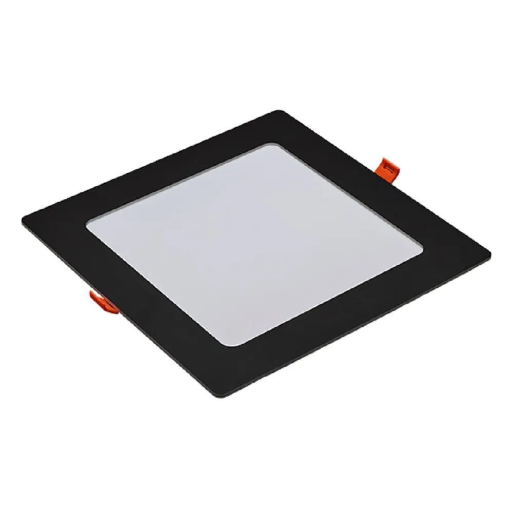 Painel Led Pop Quadrado De Embutir 6500k 24w Preto Bivolt - Avant