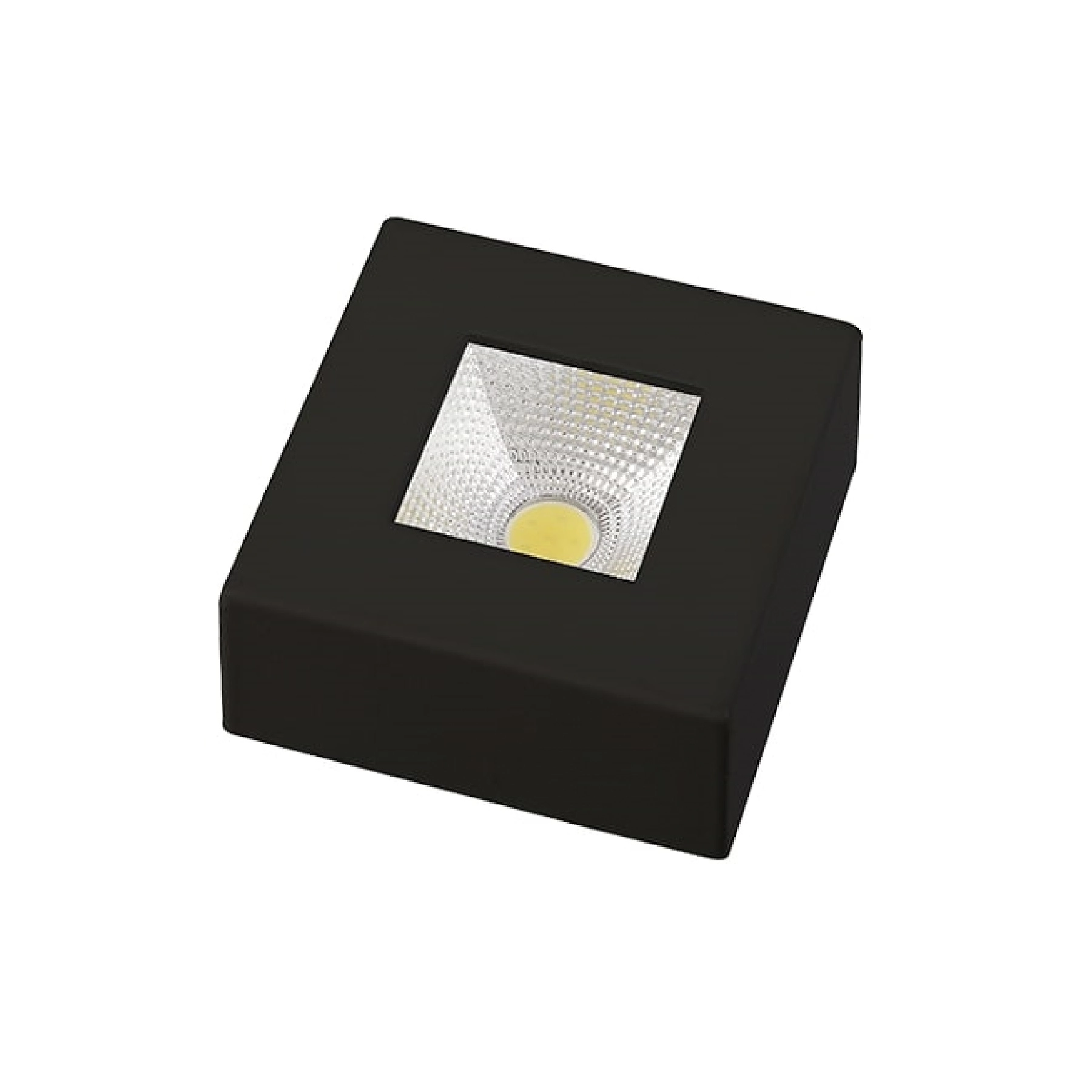 Spot Sobrepor Quadrado Preto Com LED Luz Neutra Avant Iluminação