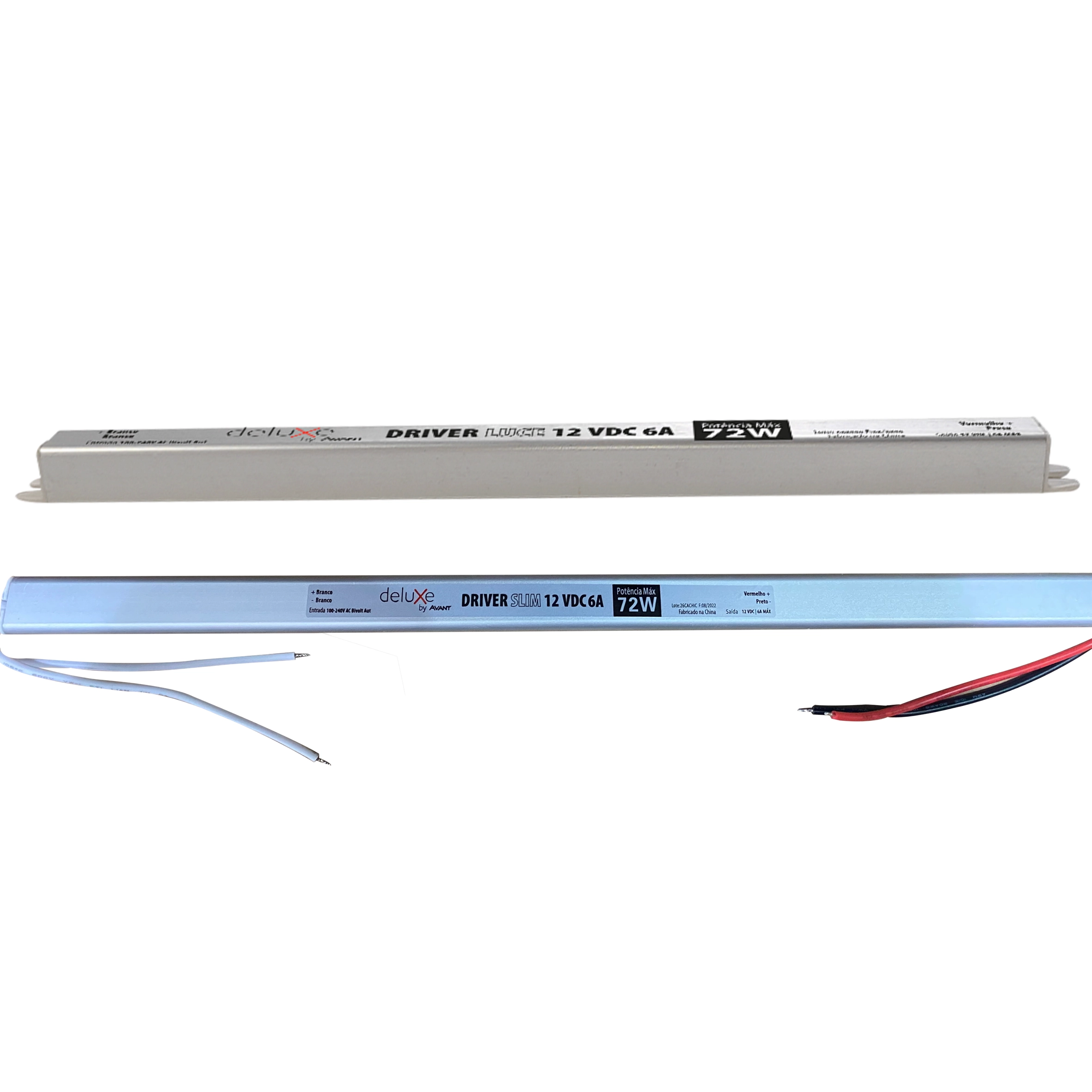 Fonte Driver Slim 12v 72w 6a Fita Led Perfil Led Bivolt